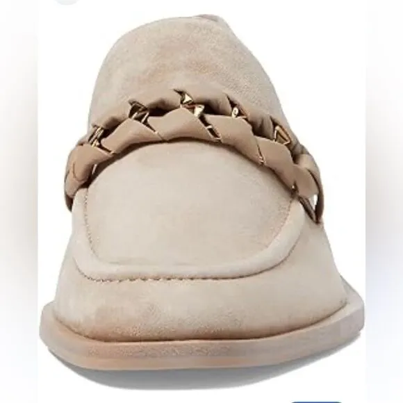 Dolce Vita Sallie Slip On Embellished Loafers shoes suede tan Revolve 6