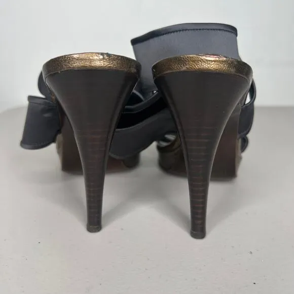 Donald J Pliner Crossover Wrap Open Toe Heel Sandals Size 9