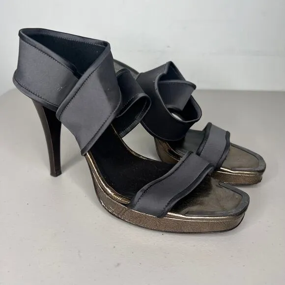 Donald J Pliner Crossover Wrap Open Toe Heel Sandals Size 9