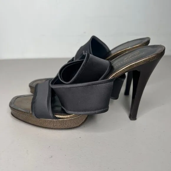 Donald J Pliner Crossover Wrap Open Toe Heel Sandals Size 9