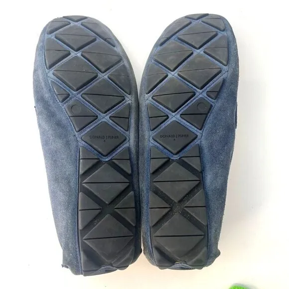 Donald J Pliner Driving Shoes Hence Suede Loafers Men's Size 11 Blue Color