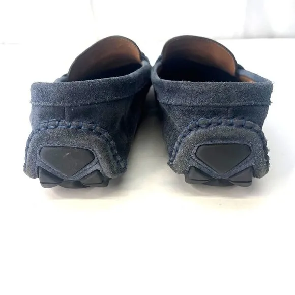 Donald J Pliner Driving Shoes Hence Suede Loafers Men's Size 11 Blue Color