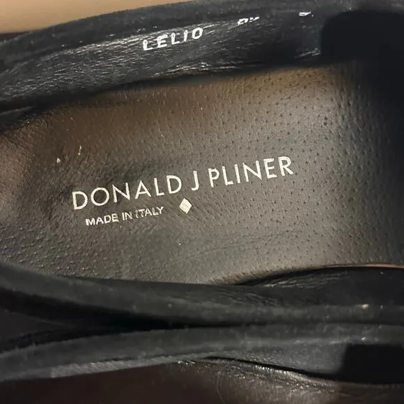 Donald J Pliner Men's Lelio Black Suede Slip-On Loafer Size 9