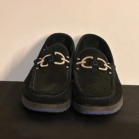 Donald J Pliner Men's Lelio Black Suede Slip-On Loafer Size 9
