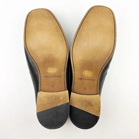 Donald Pliner Donnie Leather Slip On Loafers Size 13