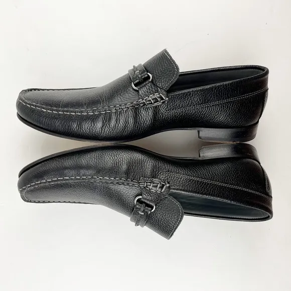 Donald Pliner Donnie Leather Slip On Loafers Size 13