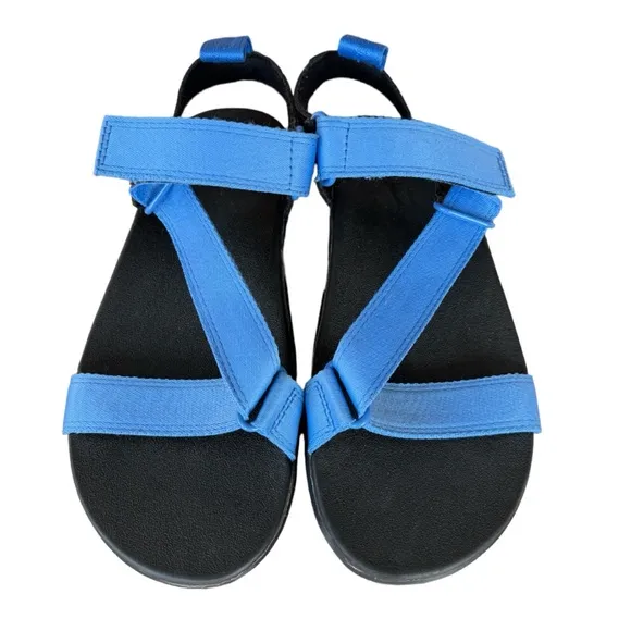 Dr. Martens Balfour Women's Z-Strap Black/Blue Air Wair cushioned sole Sandals
