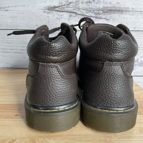 Dr Martens HARRISFIELD Men’s 11  Brown Chukka Pebbled Leather LaceUp Ankle Boots