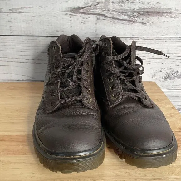 Dr Martens HARRISFIELD Men’s 11  Brown Chukka Pebbled Leather LaceUp Ankle Boots