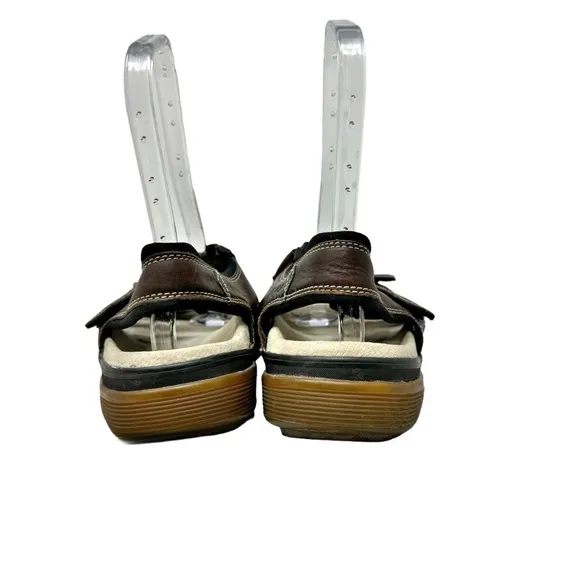 Dr Martens Leather Fisherman Crossover Strap Sandals Brown Mens Size 13