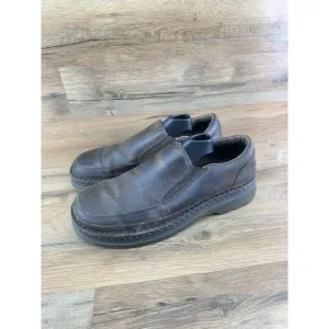 Dr. Martens Men’s 10 M Hickmire Brown Slip On Leather Loafers Shoes