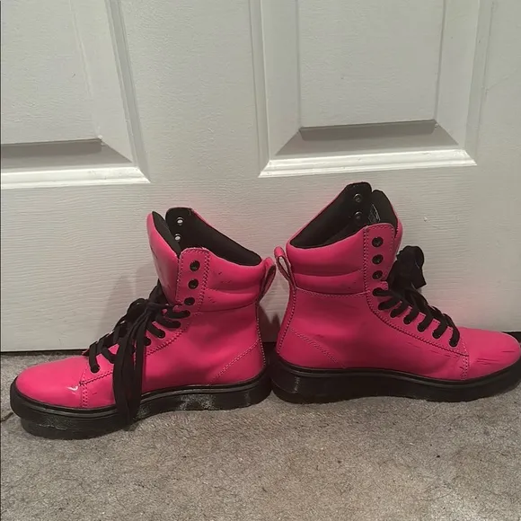 Dr. Martens Pink High-Top Boots