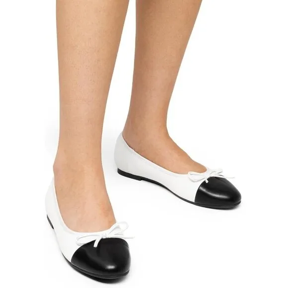 Dream Pairs Flat Shoes Women White CALF PU Round Toe Ballet Comfortable Shoes
