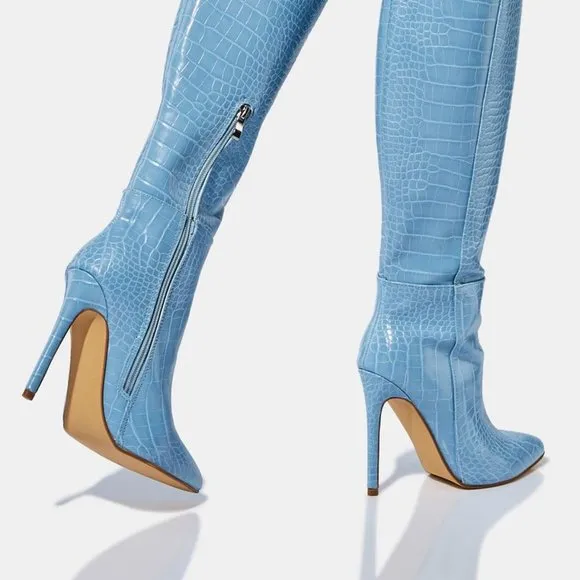 DROPPING BLUE SKY HINTS  Knee High Boots ( BRAND NEW !!!!!!! )