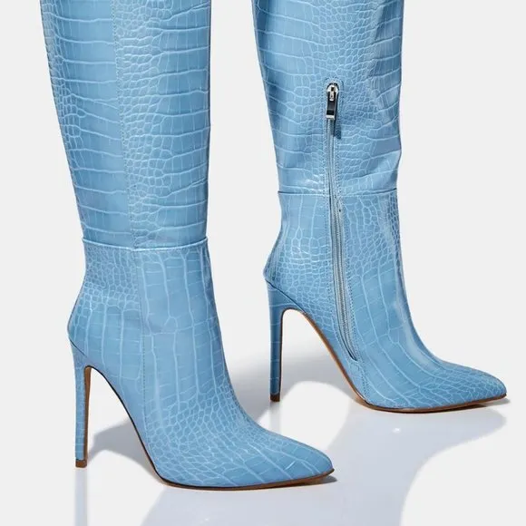 DROPPING BLUE SKY HINTS  Knee High Boots ( BRAND NEW !!!!!!! )