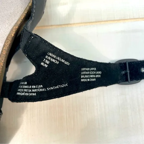 Earth NEW Linden Laguna Black &amp; Silver Leather Sandals Sz 7.5W