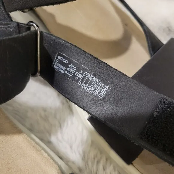 Ecco Corksphere strap sandals, size 41/10