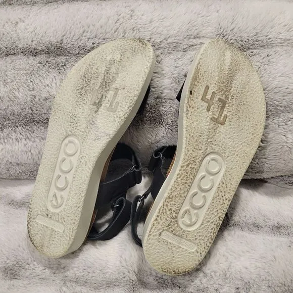 Ecco Corksphere strap sandals, size 41/10