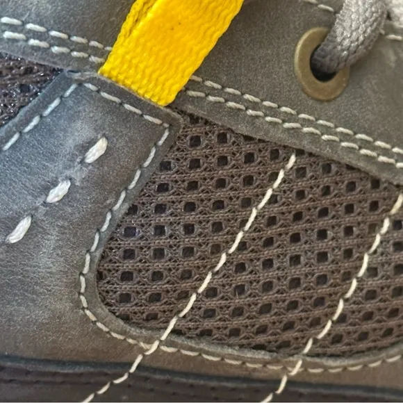 Ecco Hiking Trail Athletic Shoes Grey / Yellow Sneakers Men’s Size US 11 / EU 45