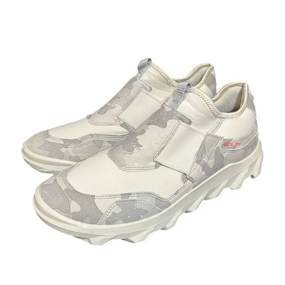 Ecco Sport MX Low Womens Size 42 EU (11-11.5 US) White Camo Sneakers Trail
