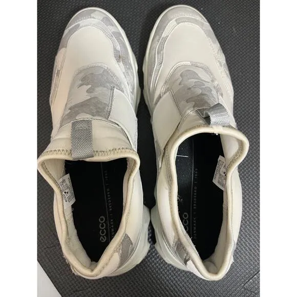 Ecco Sport MX Low Womens Size 42 EU (11-11.5 US) White Camo Sneakers Trail