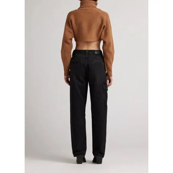 EDWIN x Free People Tess Jeans in Fling Black Cargo NWT 29