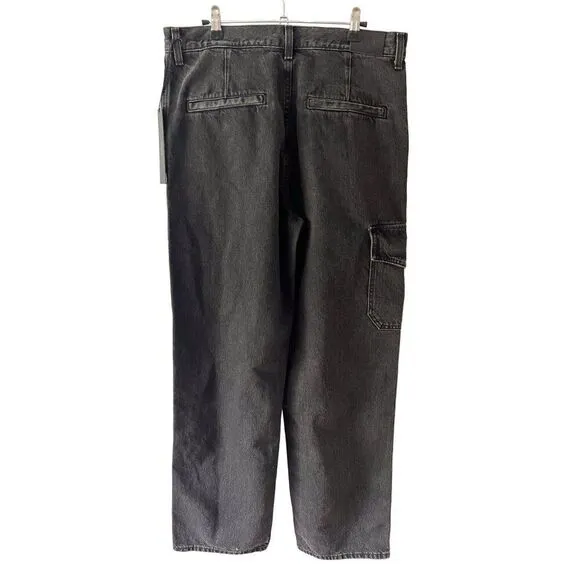 EDWIN x Free People Tess Jeans in Fling Black Cargo NWT 29