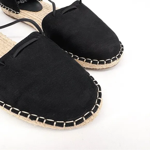 EILEEN FISHER | Lee d'Orsay Leather Lace-Up Espadrille Sandal Flats | Sz 8.5