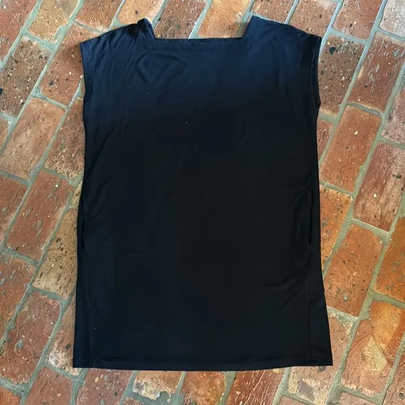 Eileen Fisher Square-Neck Pocket Dress szL
