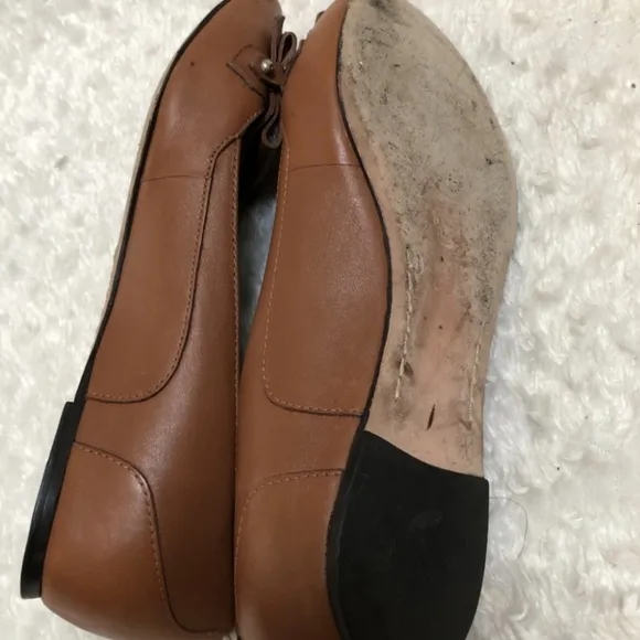 Elizabeth   James Gavin Brown Leather Fancy Loafer Flats