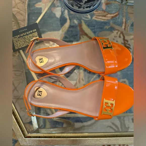 Escada Orange Sandals Vibrant Summer Style