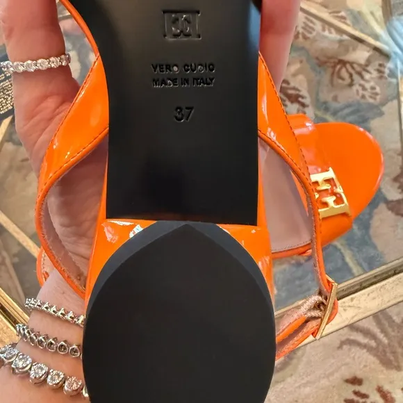 Escada Orange Sandals Vibrant Summer Style