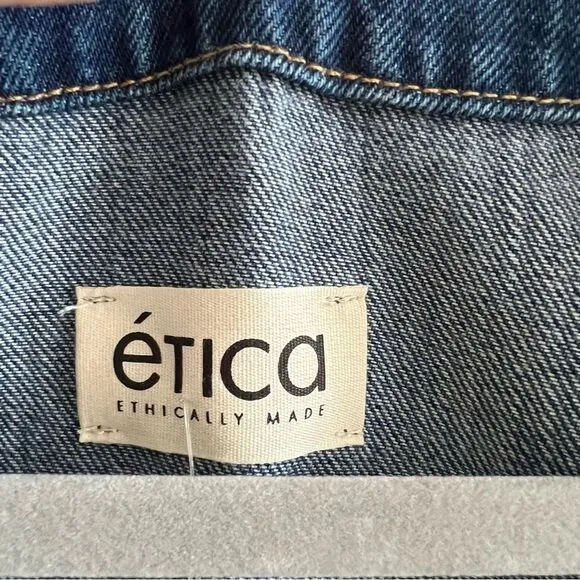 Etica The Mira Denim Wrap Dress NWT