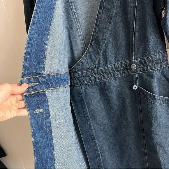 Etica The Mira Denim Wrap Dress NWT