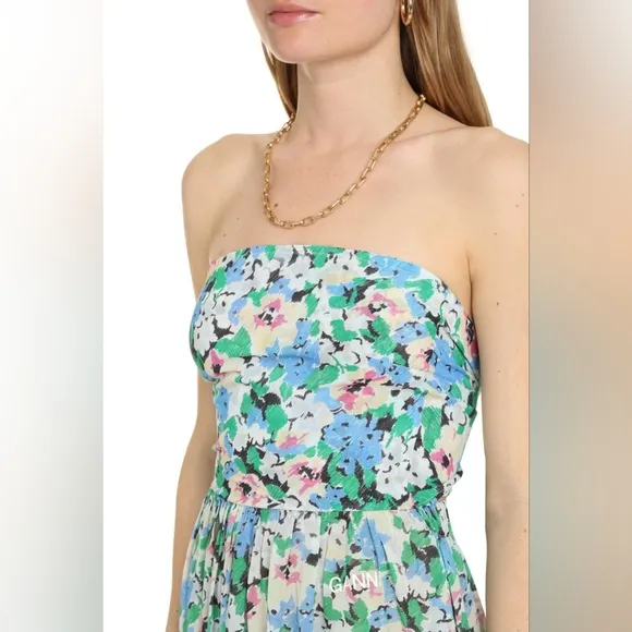EUC Ganni Printed Cotton Dress