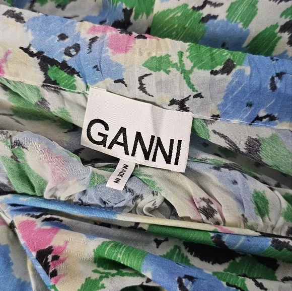 EUC Ganni Printed Cotton Dress