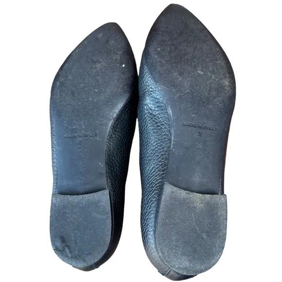EVERLANE BLACK THE BOSS FLATS SIZE 5