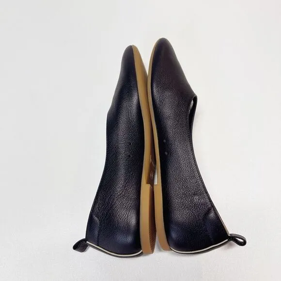 Everlane Day Glove Italian Leather Ballet Flat Shoes in Black Size 6 New