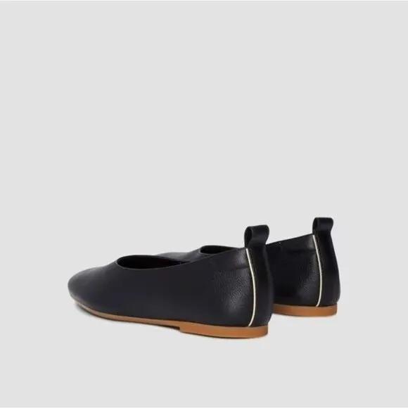 Everlane Day Glove Italian Leather Ballet Flat Shoes in Black Size 6 New