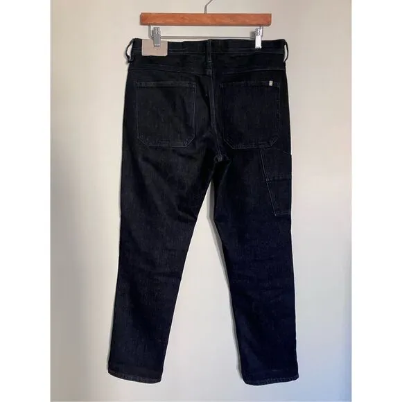 EVERLANE Slim Fit Carpenter Jeans Organic Cotton Dark Wash Size 32x30