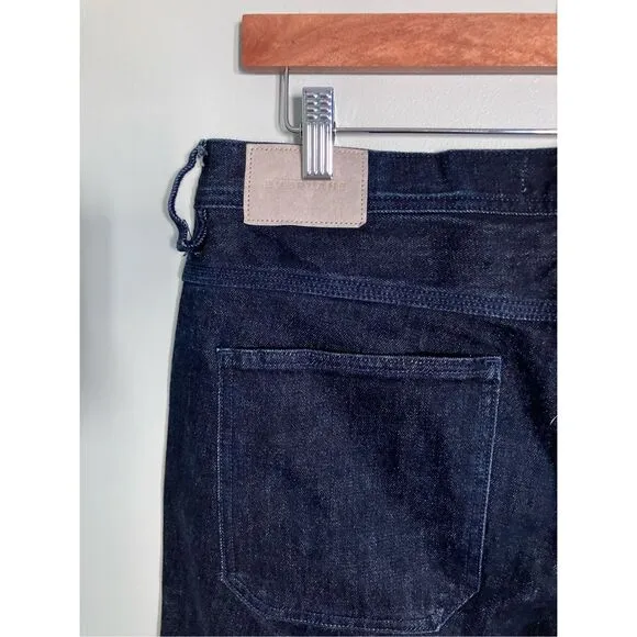 EVERLANE Slim Fit Carpenter Jeans Organic Cotton Dark Wash Size 32x30