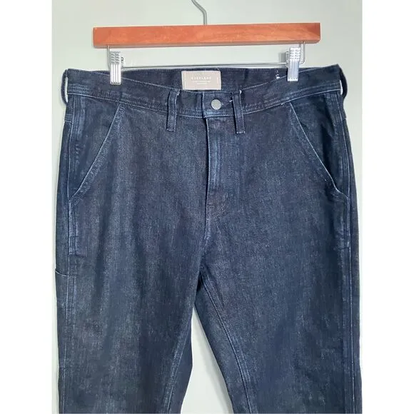 EVERLANE Slim Fit Carpenter Jeans Organic Cotton Dark Wash Size 32x30