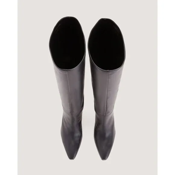 Everlane The Banana Boots in Black Leather New Womens Knee High