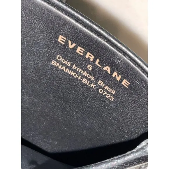 Everlane The Banana Boots in Black Leather New Womens Knee High