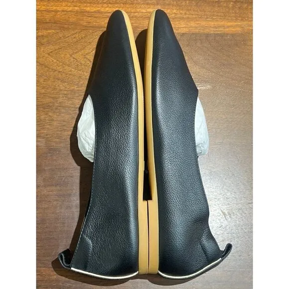 Everlane The Day Glove in Black Leather Womens Shoes Loafer Flats