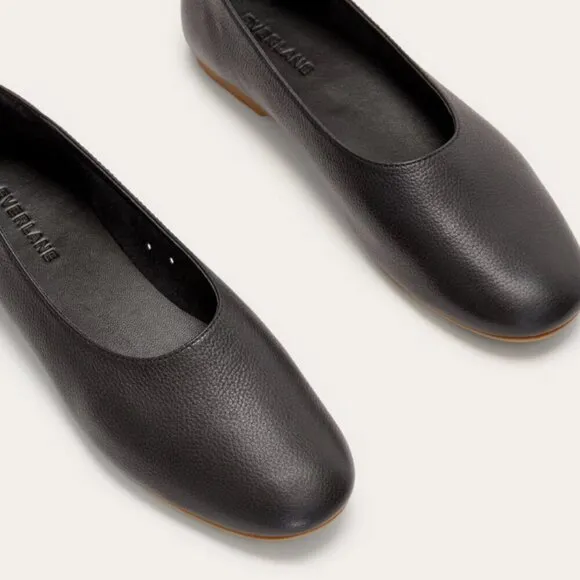 Everlane The Day Glove in Black Leather Womens Shoes Loafer Flats