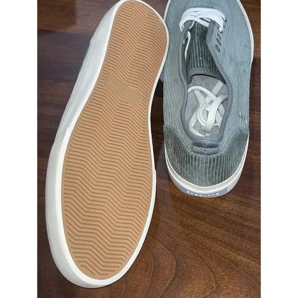 Everlane The Forever Sneaker in Dark Sage 10 New Mens Corduroy Shoes