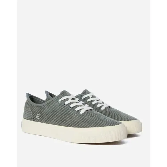 Everlane The Forever Sneaker in Dark Sage 10 New Mens Corduroy Shoes