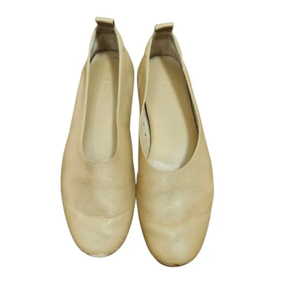 Everlane The Italian Leather Day Glove Flats in Tan-Brown sz 8 Women's