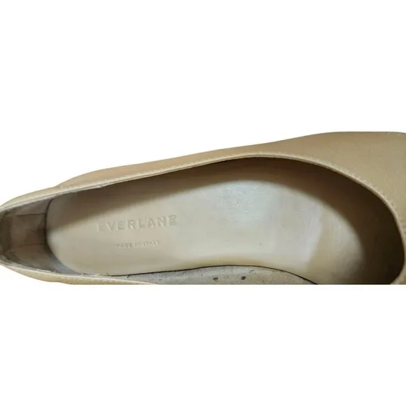 Everlane The Italian Leather Day Glove Flats in Tan-Brown sz 8 Women's